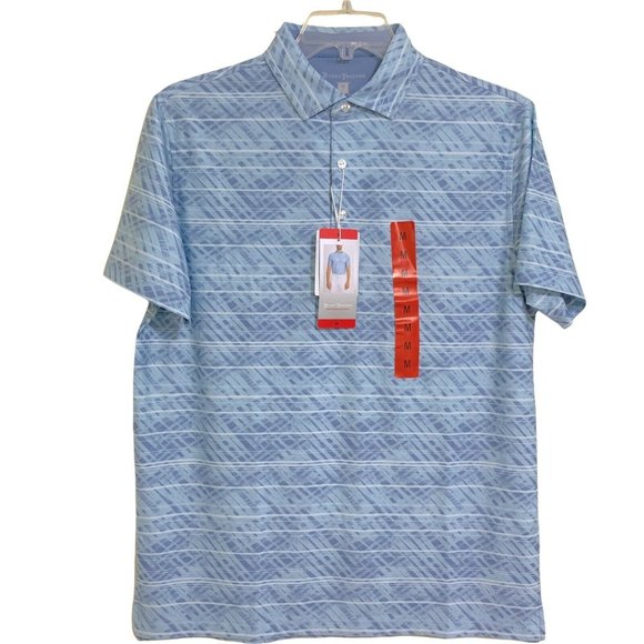 Hickey Freeman Golf Short Sleeve Polo Shirt Blue - Picture 4 of 6